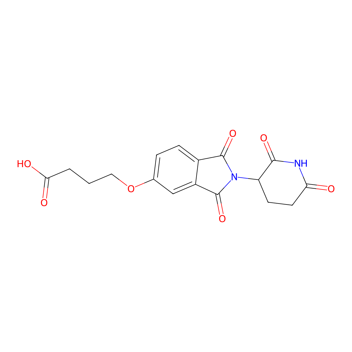 Thalidomide-5-O-C3-COOH molecular structure, CAS 2940934-88-1