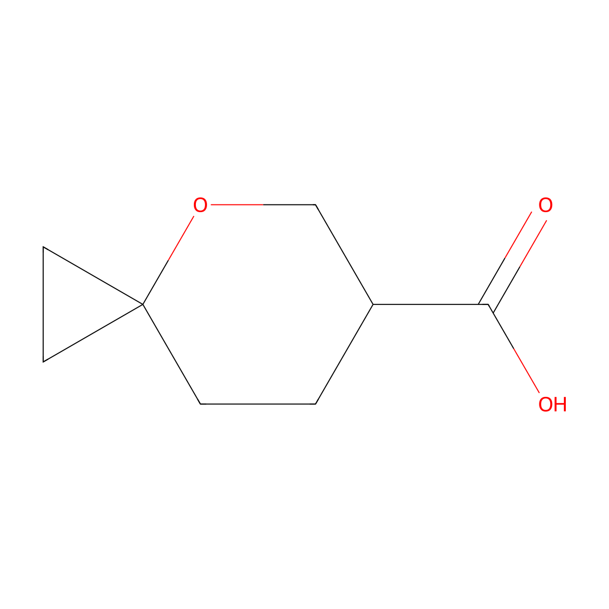 4-Oxaspiro[2.5]octane-6-carboxylic acid molecular structure, CAS 2940935-39-5