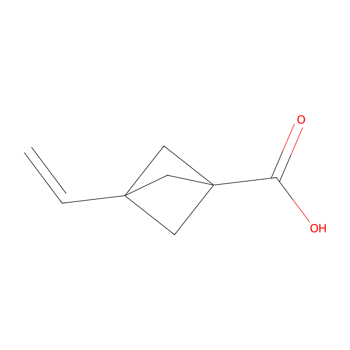 3-Ethenylbicyclo[1.1.1]pentane-1-carboxylic acid molecular structure, CAS 2940937-02-8