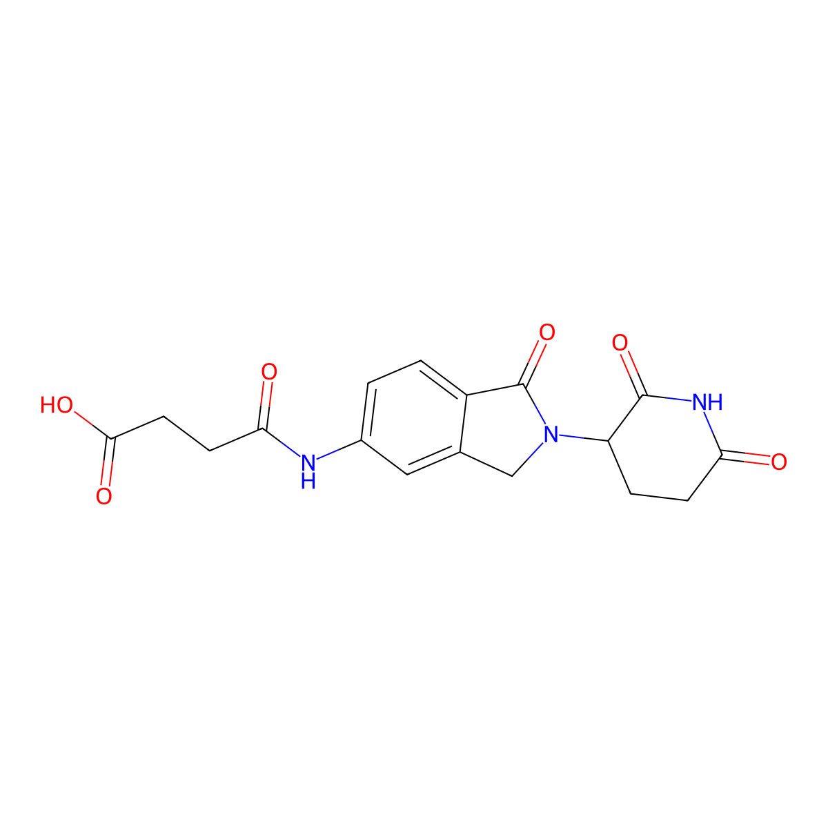 Lenalidomide-5'-CO-C2-acid molecular structure, CAS 2940939-46-6