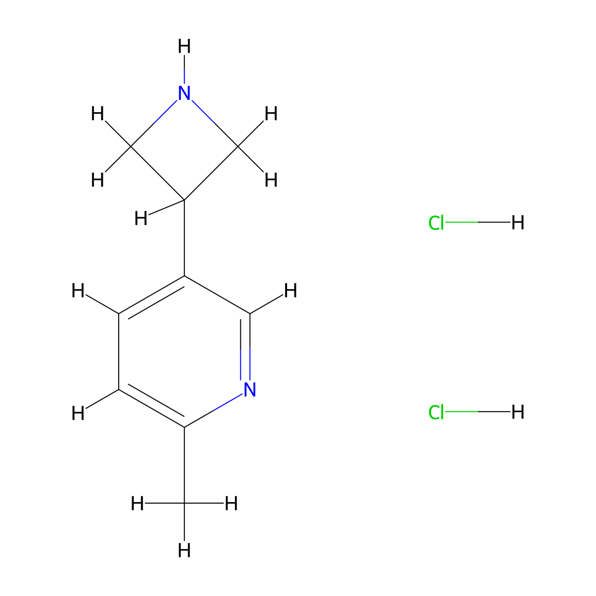 5-(Azetidin-3-yl)-2-methyl-pyridine;dihydrochloride molecular structure, CAS 2940940-62-3