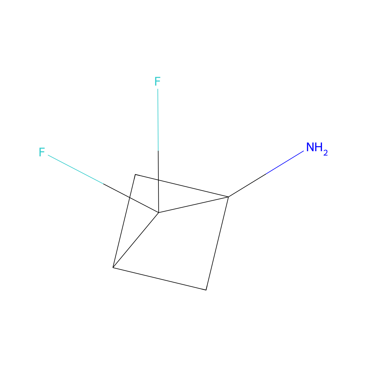 2,2-Difluorobicyclo[1.1.1]pentan-1-amine molecular structure, CAS 2940941-68-2