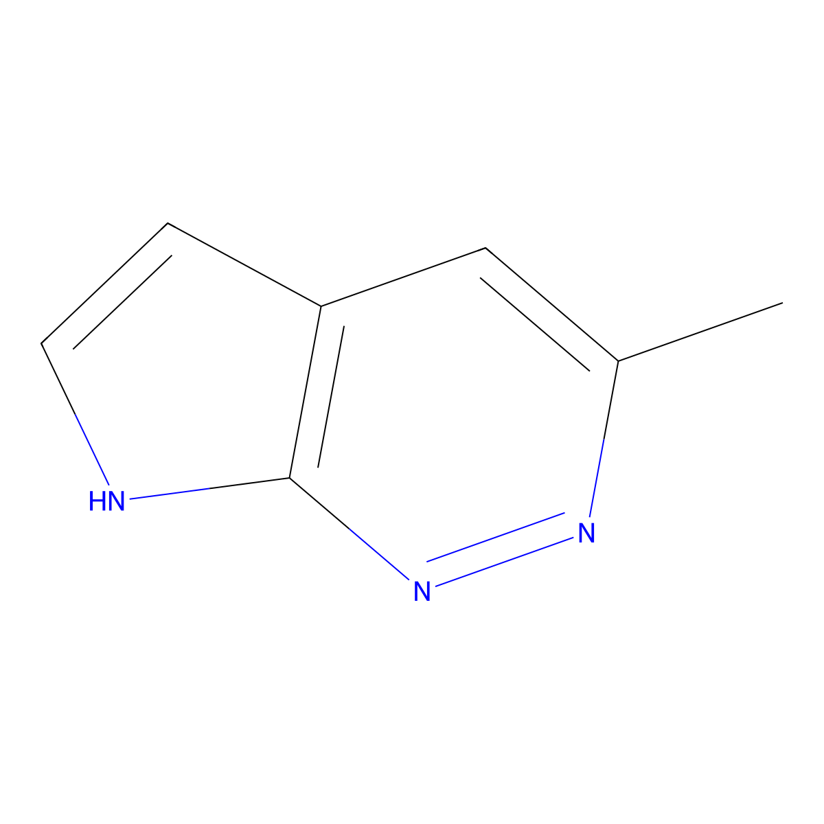 3-methyl-7H-pyrrolo[2,3-c]pyridazine molecular structure, CAS 2940944-99-8