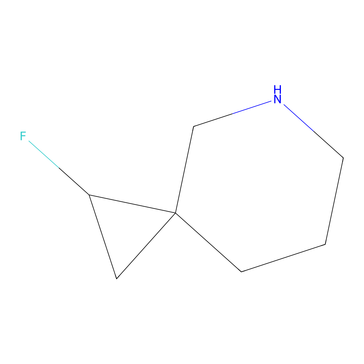 2-Fluoro-5-azaspiro[2.5]octane molecular structure, CAS 2940945-46-8