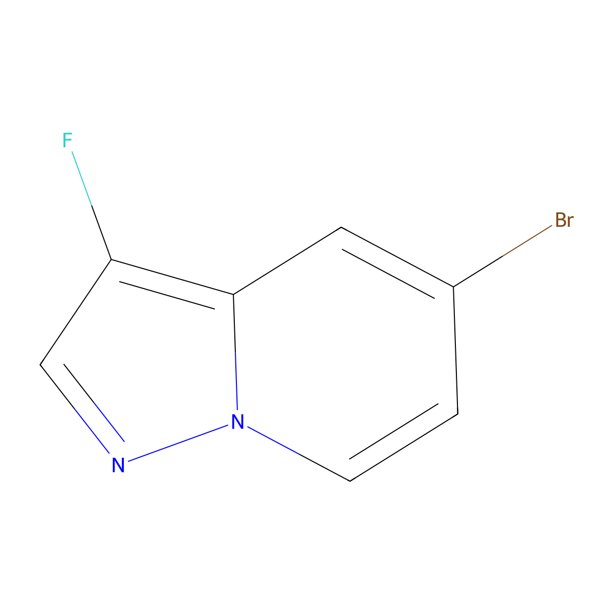 5-Bromo-3-fluoro-pyrazolo[1,5-A]pyridine molecular structure, CAS 2940947-29-3
