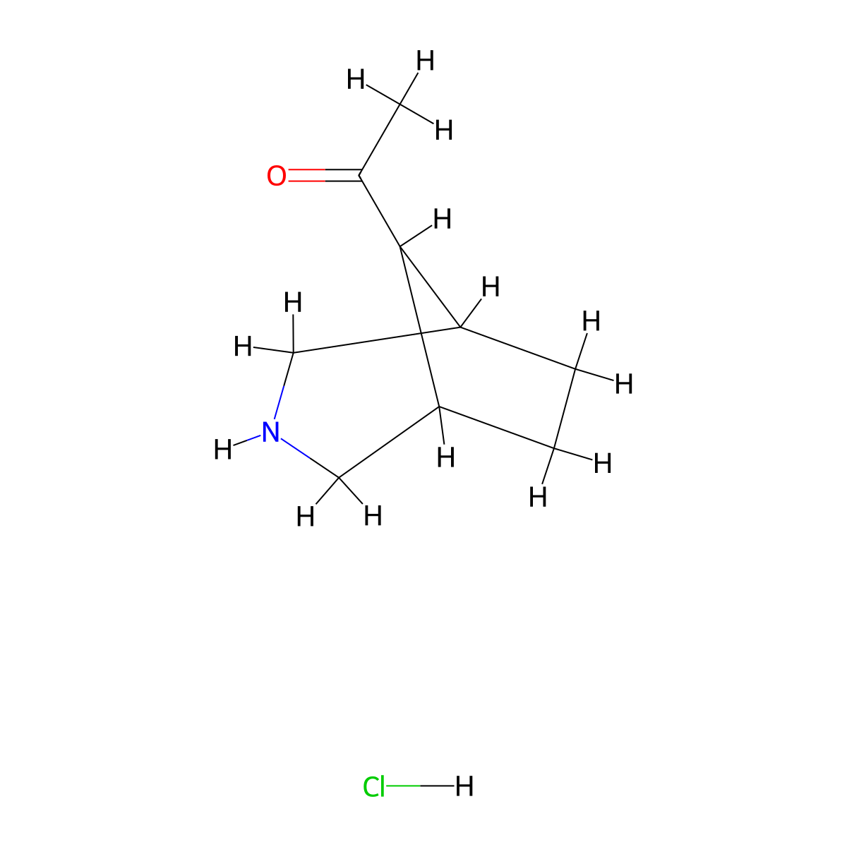 1-(3-Azabicyclo[3.2.1]octan-8-YL)ethanone hydrochloride molecular structure, CAS 2940947-38-4