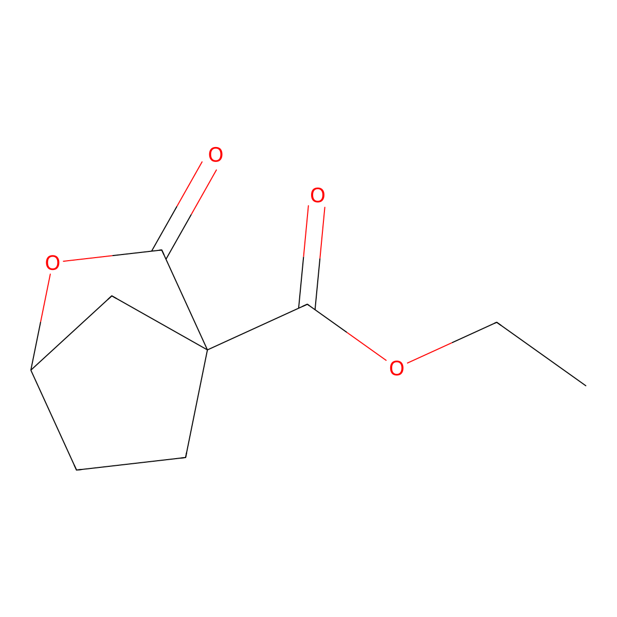Ethyl 3-oxo-2-oxabicyclo[2.2.1]heptane-4-carboxylate molecular structure, CAS 2940947-62-4