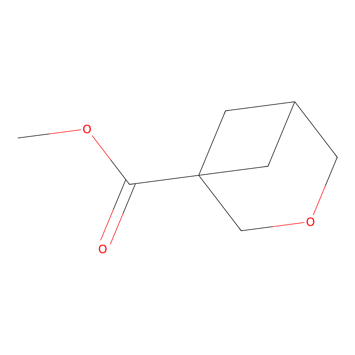 Methyl 3-oxabicyclo[3.1.1]heptane-1-carboxylate molecular structure, CAS 2940950-46-7