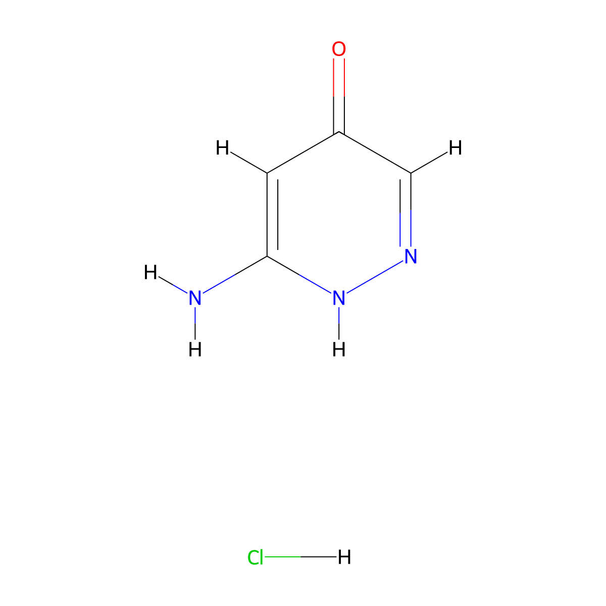 6-Aminopyridazin-4-ol;hydrochloride molecular structure, CAS 2940952-31-6