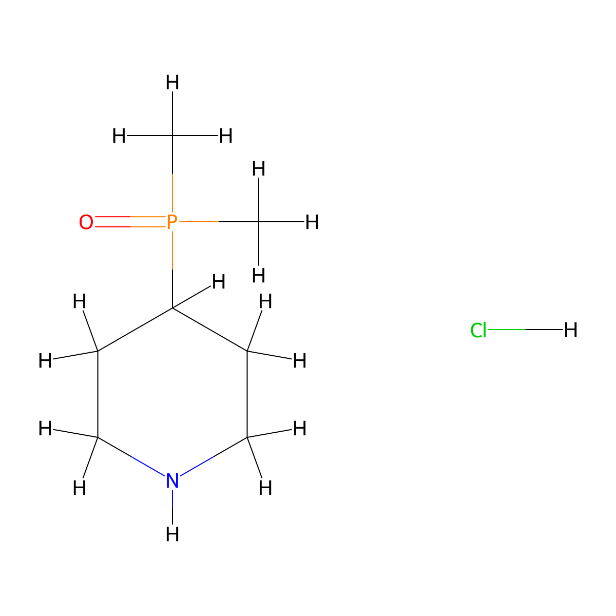 4-Dimethylphosphorylpiperidine;hydrochloride molecular structure, CAS 2940953-08-0