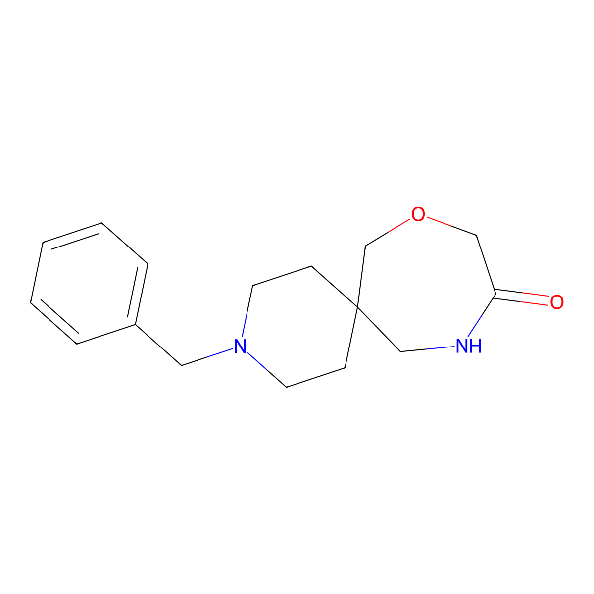 3-Benzyl-8-oxa-3,11-diazaspiro[5.6]dodecan-10-one molecular structure, CAS 2940954-87-8