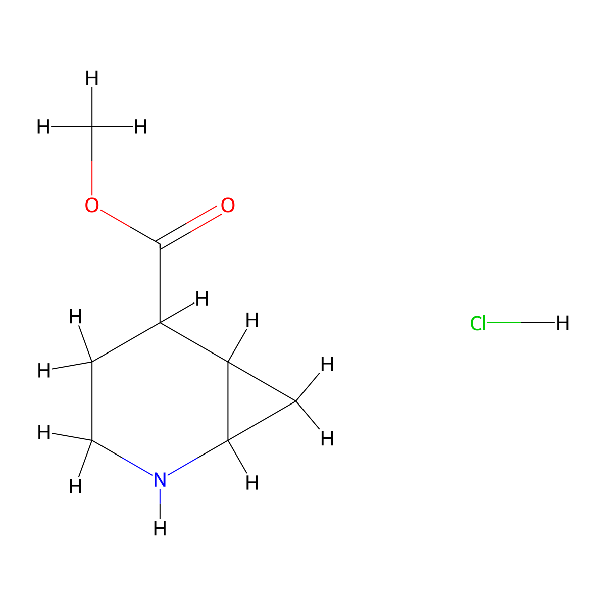 Methyl 2-azabicyclo[4.1.0]heptane-5-carboxylate;hydrochloride molecular structure, CAS 2940955-18-8