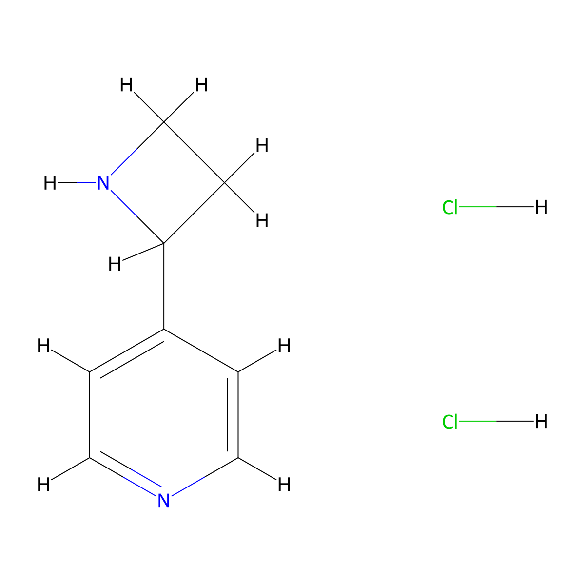 4-(Azetidin-2-yl)pyridine dihydrochloride molecular structure, CAS 2940955-83-7