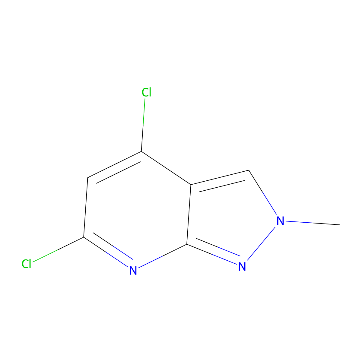 4,6-Dichloro-2-methyl-pyrazolo[3,4-B]pyridine molecular structure, CAS 2940957-12-8