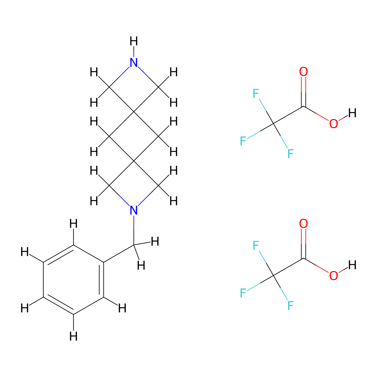 8-Benzyl-2,8-diazadispiro[3.1.3.1]decane;bis(2,2,2-trifluoroacetic acid) molecular structure, CAS 2940958-89-2