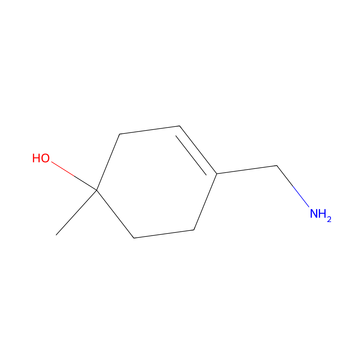 4-(Aminomethyl)-1-methyl-cyclohex-3-EN-1-OL molecular structure, CAS 2940959-23-7