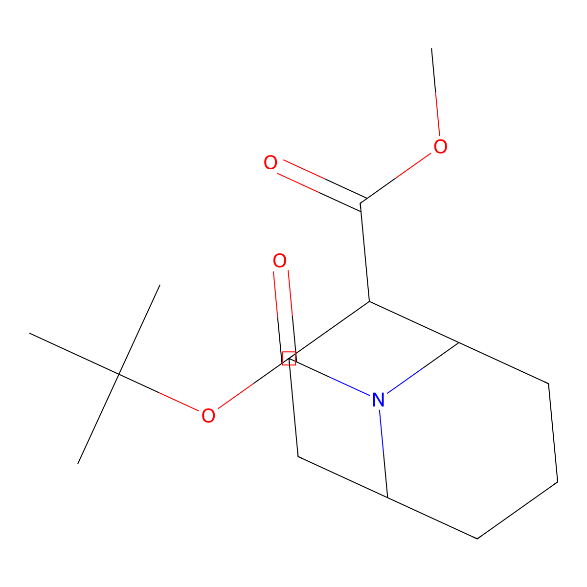 O9-tert-butyl O2-methyl 9-azabicyclo[3.3.1]nonane-2,9-dicarboxylate molecular structure, CAS 2940960-54-1