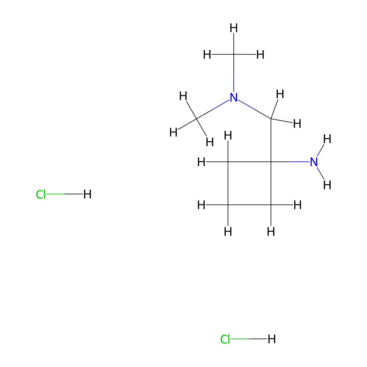 1-[(Dimethylamino)methyl]cyclobutanamine;dihydrochloride molecular structure, CAS 2940961-80-6