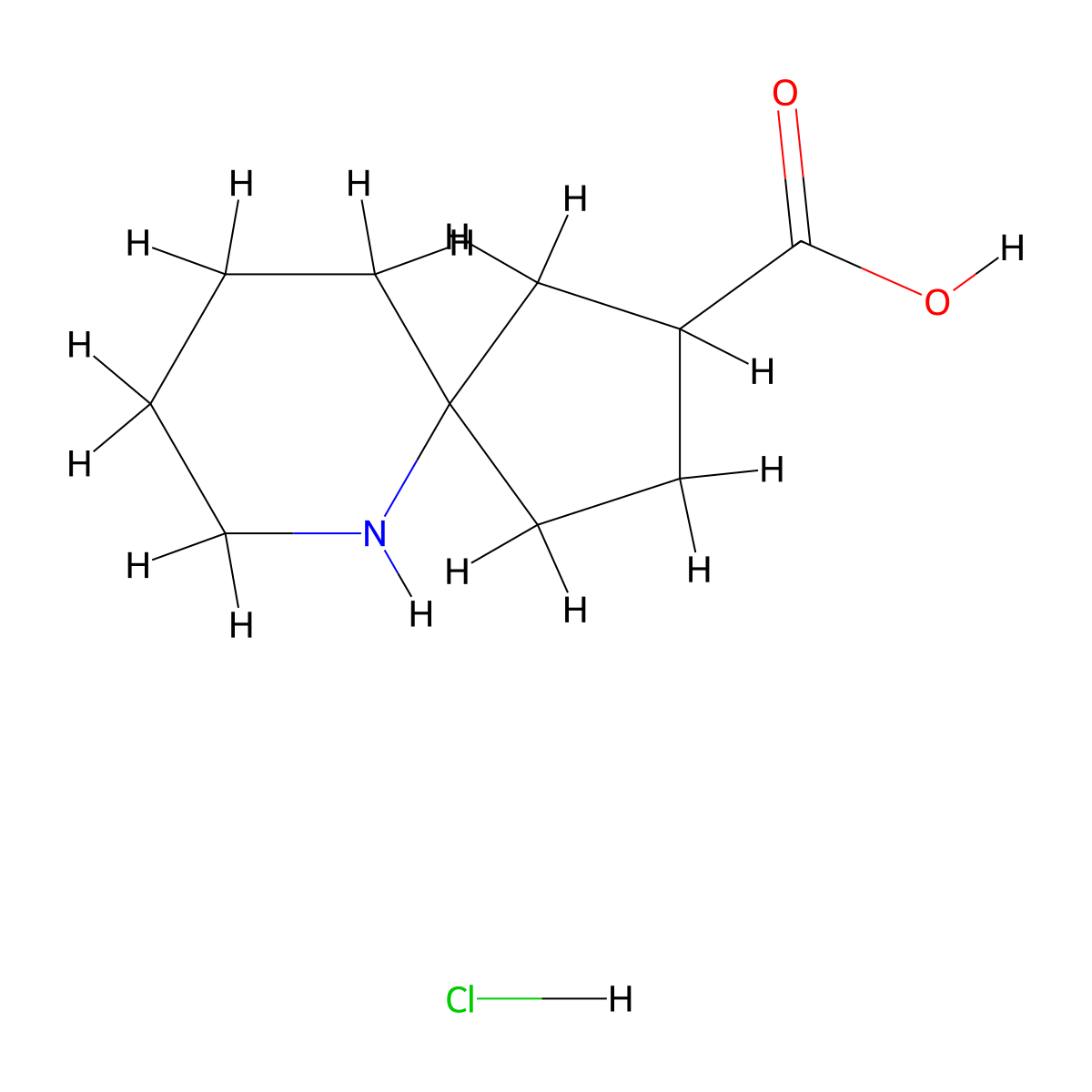 6-Azaspiro[4.5]decane-3-carboxylic acid;hydrochloride molecular structure, CAS 2940961-86-2