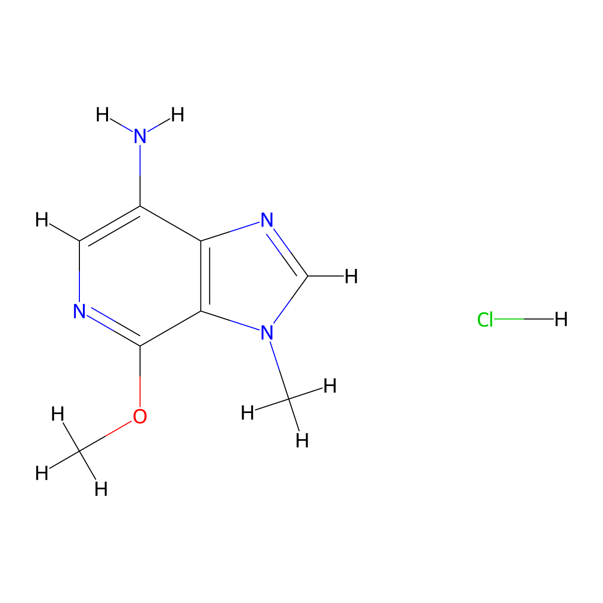 4-Methoxy-3-methyl-imidazo[4,5-c]pyridin-7-amine;hydrochloride molecular structure, CAS 2940962-35-4