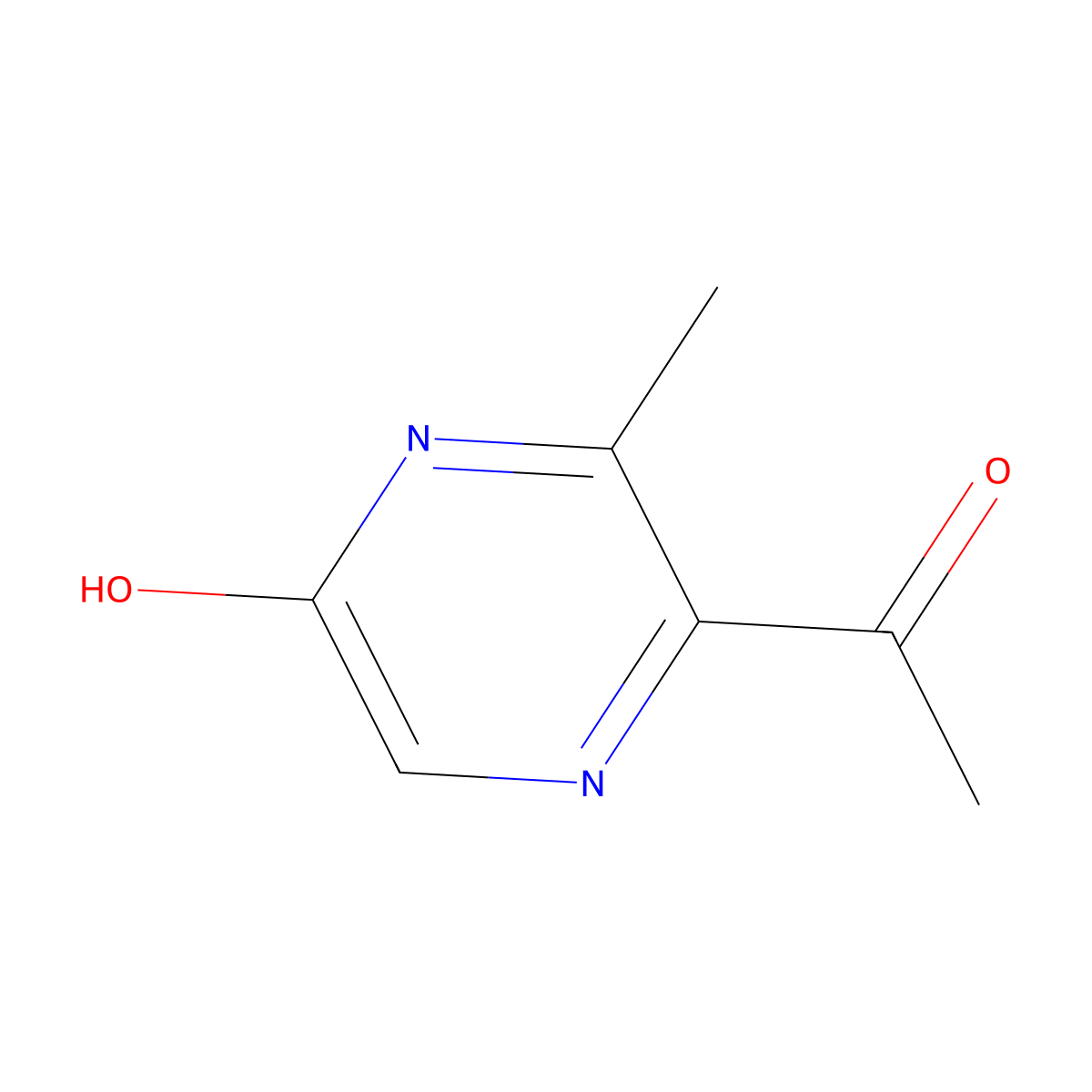 1-(5-Hydroxy-3-methyl-pyrazin-2-YL)ethanone molecular structure, CAS 2940962-50-3