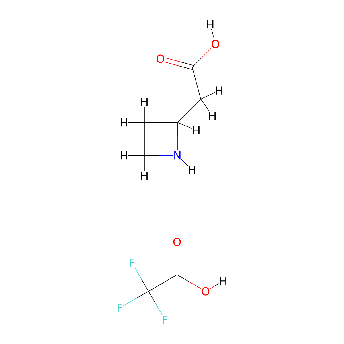 2-(Azetidin-2-yl)acetic acid;2,2,2-trifluoroacetic acid molecular structure, CAS 2940963-91-5