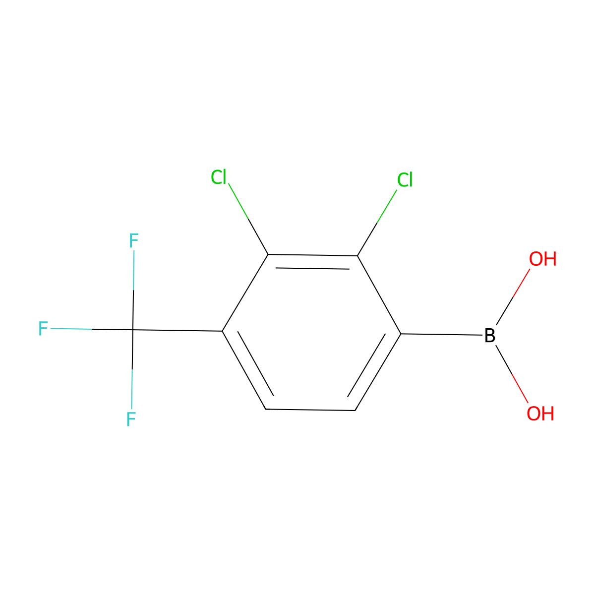 (2,3-Dichloro-4-(trifluoromethyl)phenyl)boronic acid molecular structure, CAS 2940986-77-4