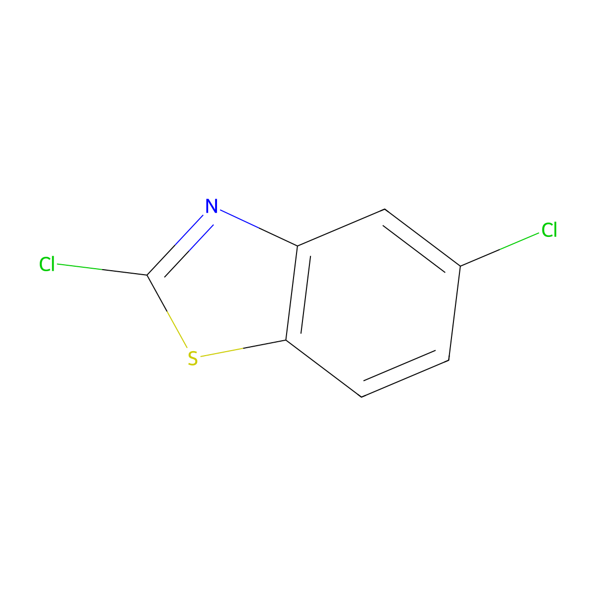 2,5-Dichloro-1,3-benzothiazole molecular structure, CAS 2941-48-2
