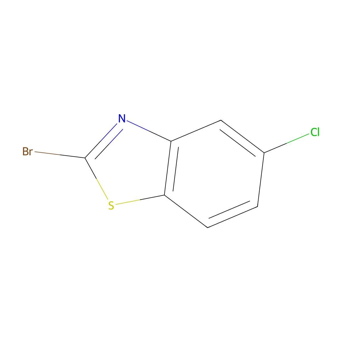 2-Bromo-5-chlorobenzo[d]thiazole molecular structure, CAS 2941-56-2