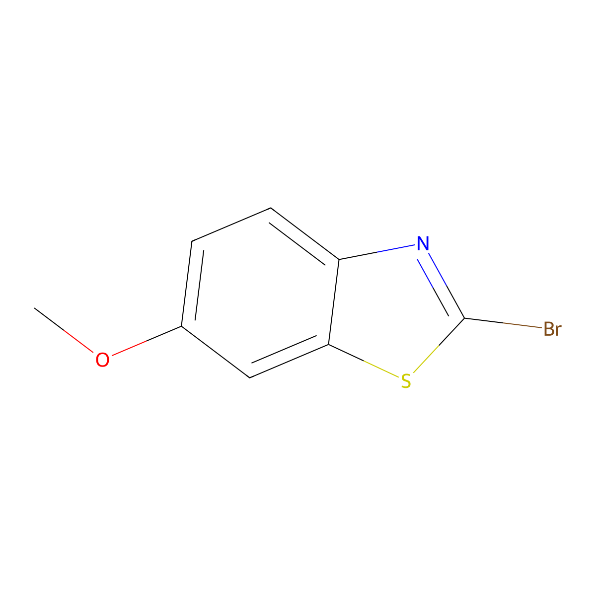 2-Bromo-6-methoxy-1,3-benzothiazole molecular structure, CAS 2941-58-4