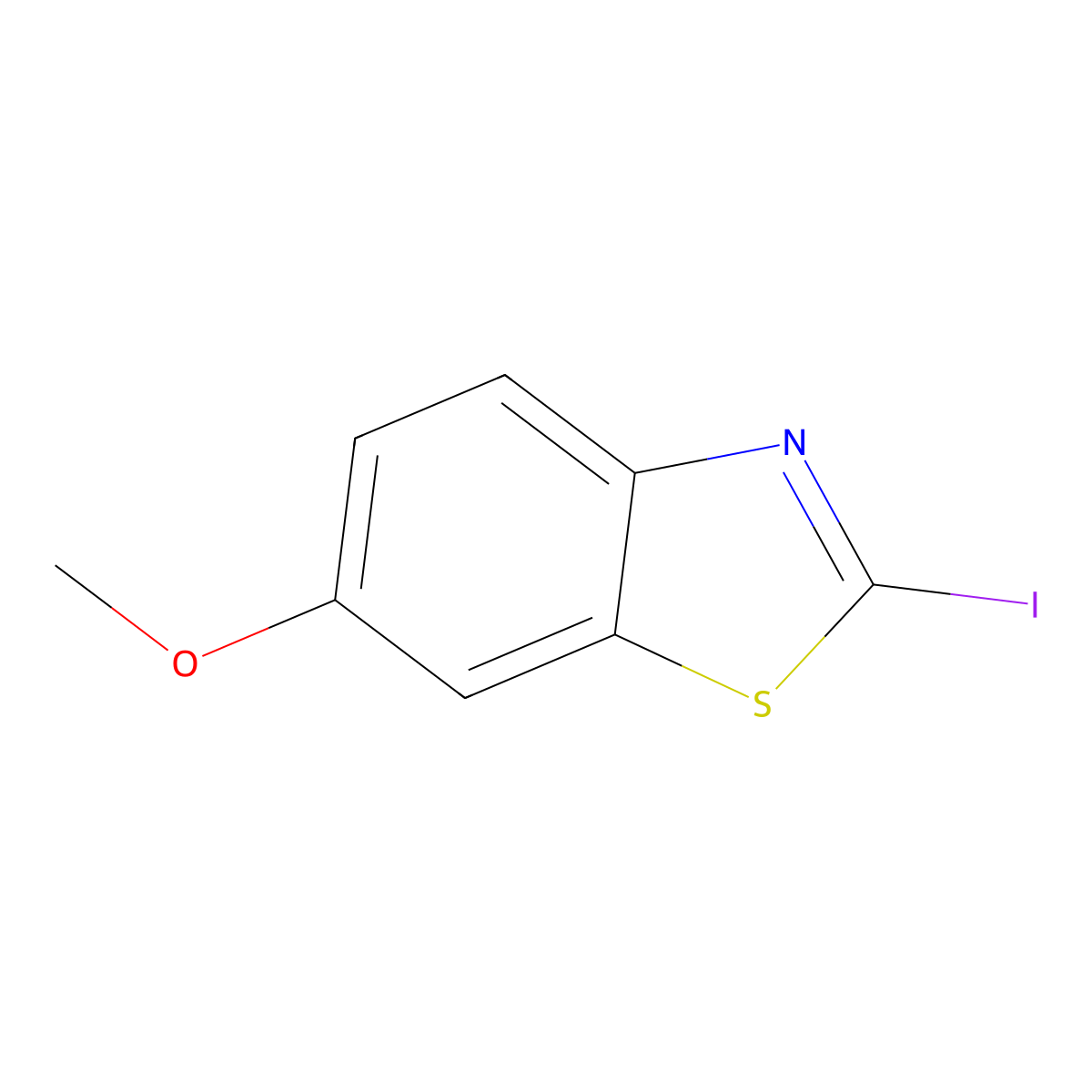 2-Iodo-6-methoxybenzo[d]thiazole molecular structure, CAS 2941-59-5