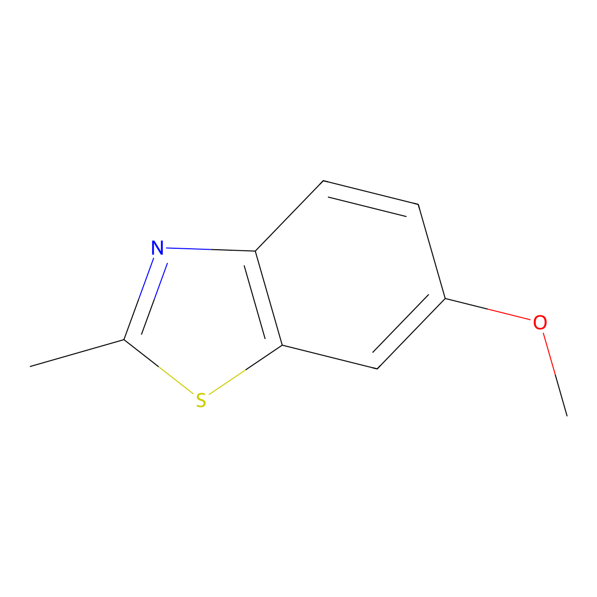 6-Methoxy-2-methylbenzothiazole molecular structure, CAS 2941-72-2
