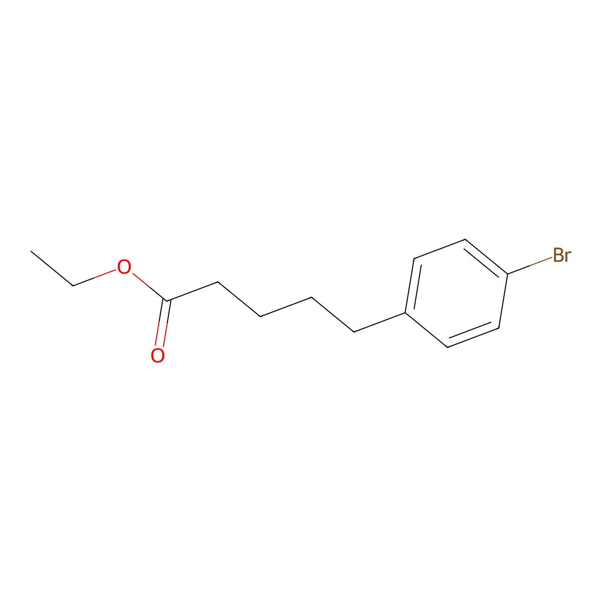 4-Bromo-benzenepentanoic acid ethyl ester molecular structure, CAS 2941013-93-8
