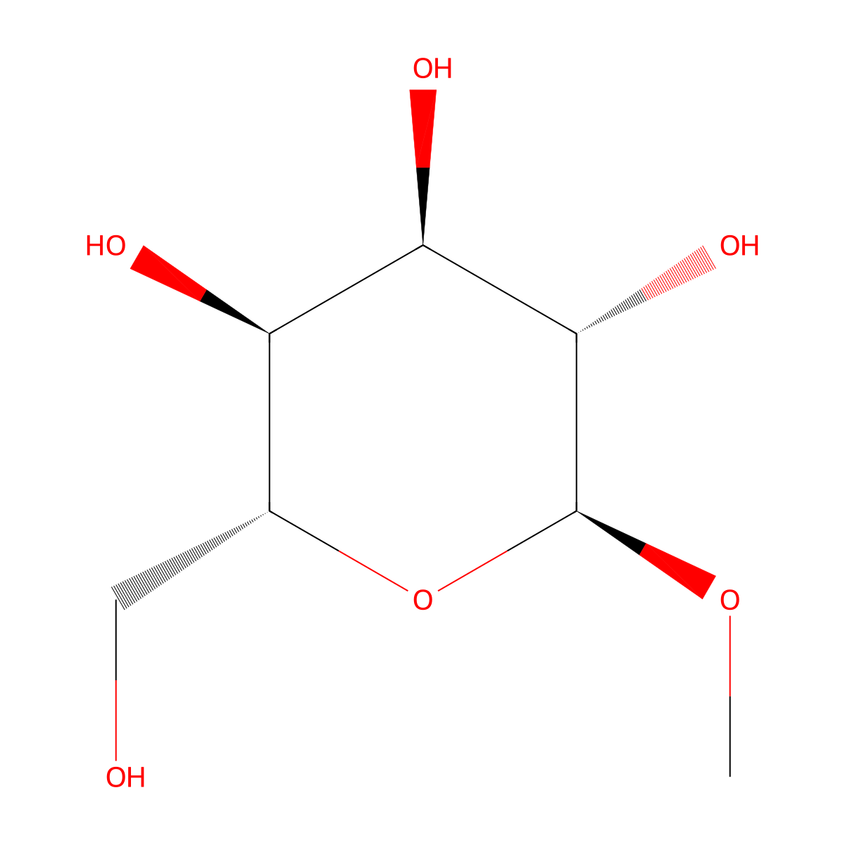 Methyl altropyranoside molecular structure, CAS 29411-57-2