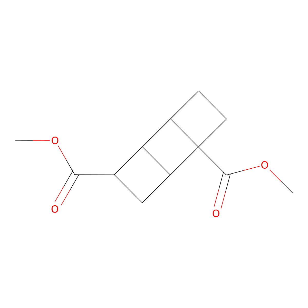 Cubane-1,4-dicarboylic acid dimethyl ester molecular structure, CAS 29412-62-2