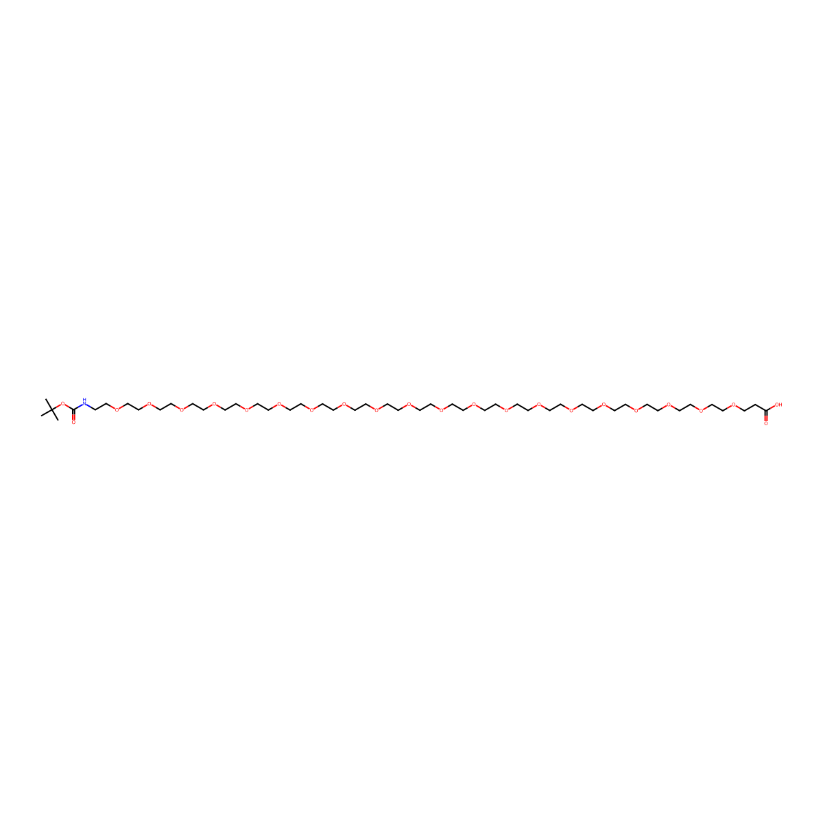 Boc-NH-PEG20-CH2CH2COOH molecular structure, CAS 2941512-86-1