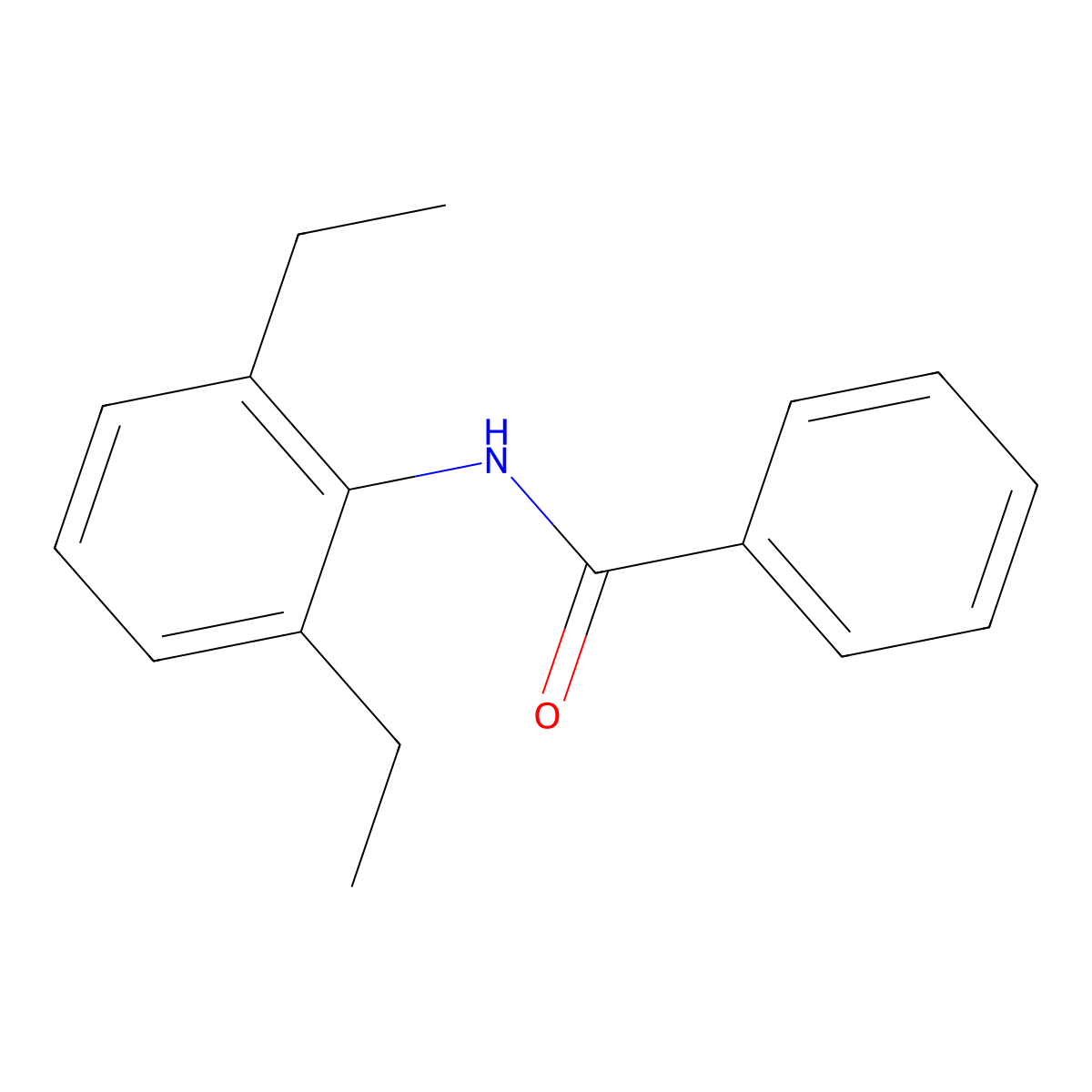 2',6'-Diethylbenzanilide molecular structure, CAS 29416-06-6