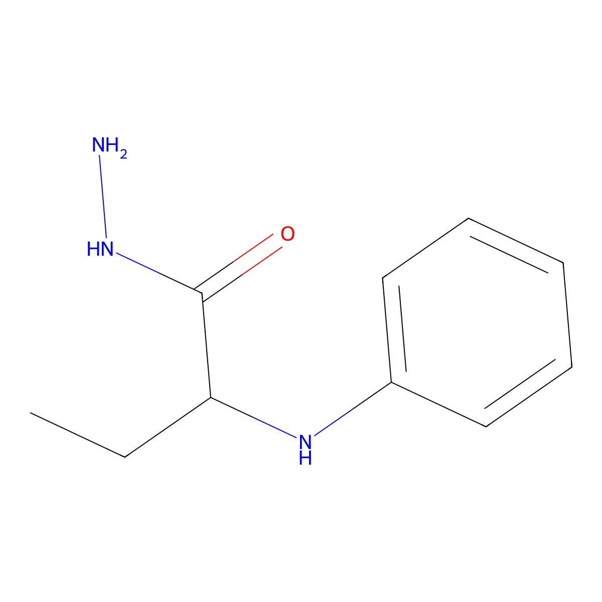 2-(Phenylamino)butanehydrazide molecular structure, CAS 29417-71-8