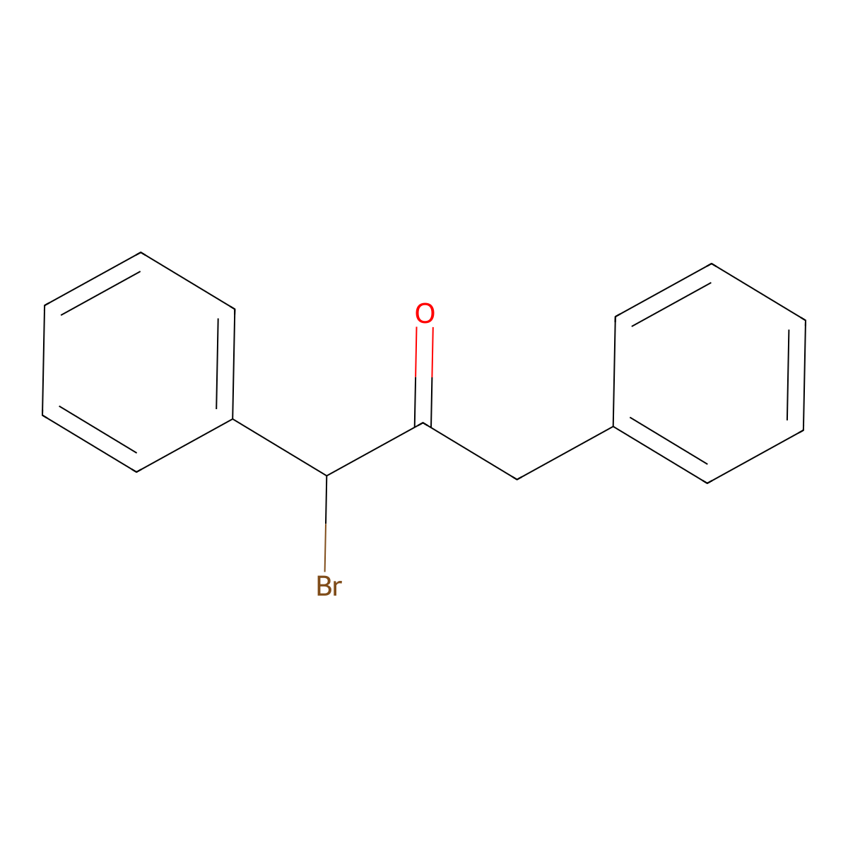 1-Bromo-1,3-diphenylpropan-2-one molecular structure, CAS 29417-77-4