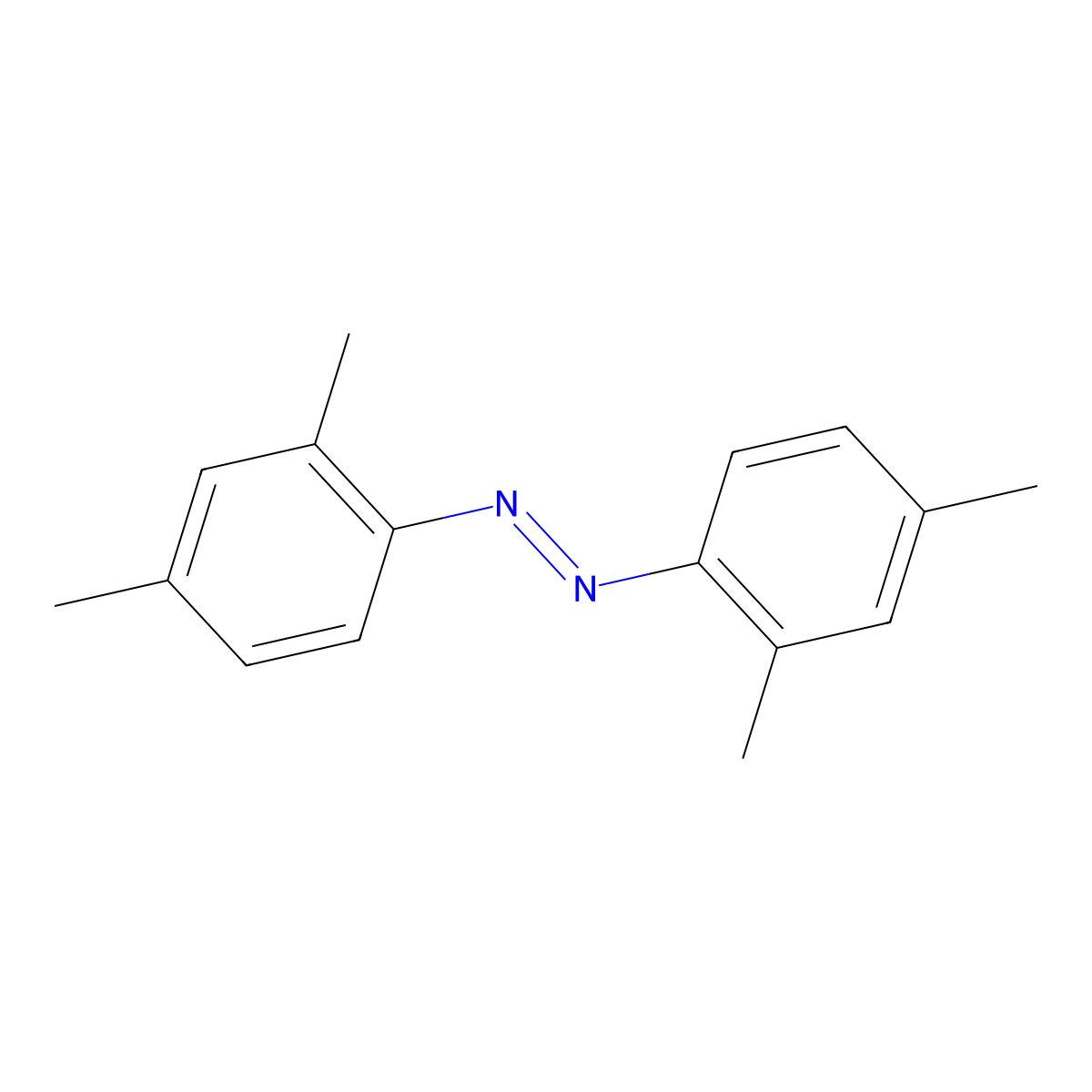 Bis(2,4-dimethylphenyl)diazene molecular structure, CAS 29418-25-5