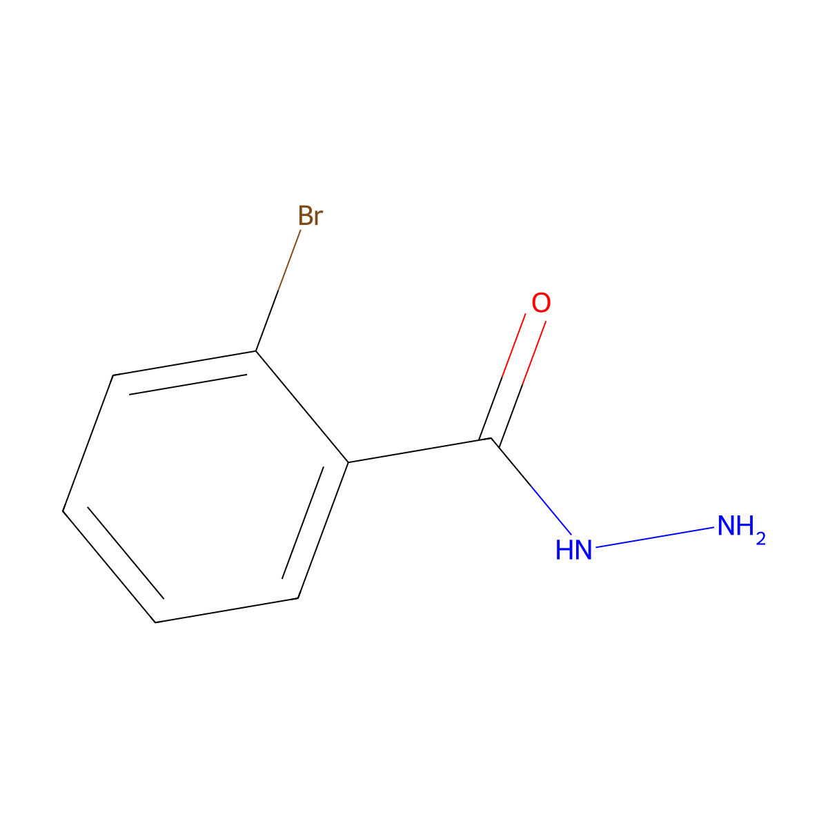 2-Bromobenzohydrazide molecular structure, CAS 29418-67-5