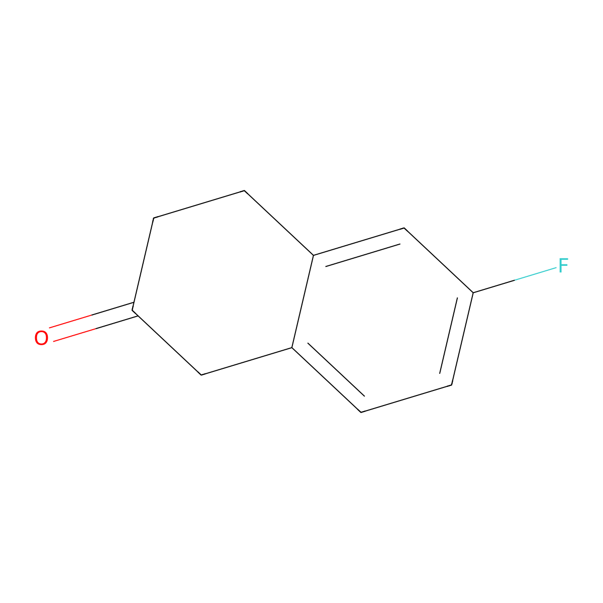 6-Fluoro-1,2,3,4-tetrahydronaphthalen-2-one molecular structure, CAS 29419-14-5