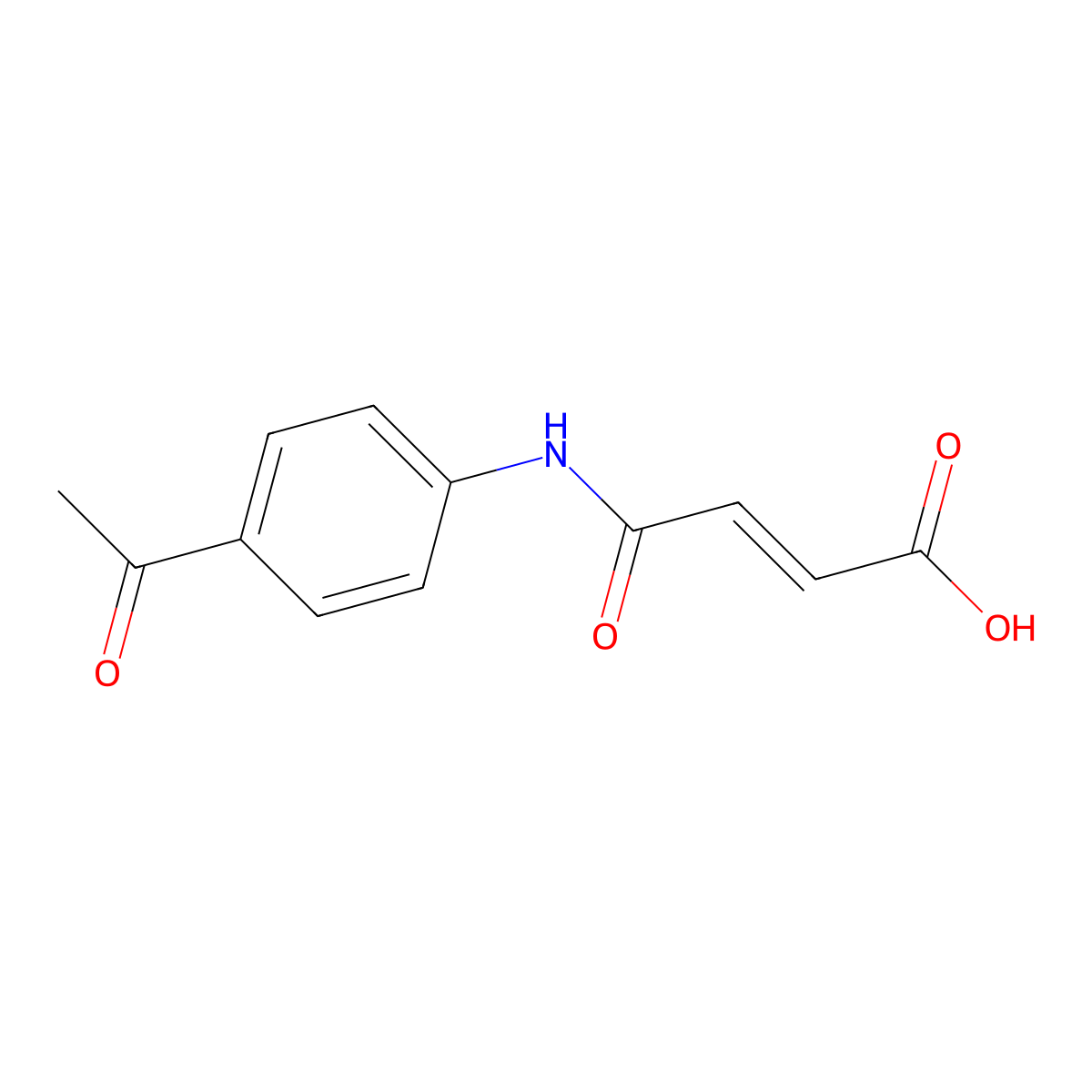 4-(4-Acetylanilino)-4-oxo-but-2-enoic acid molecular structure, CAS 294193-55-8