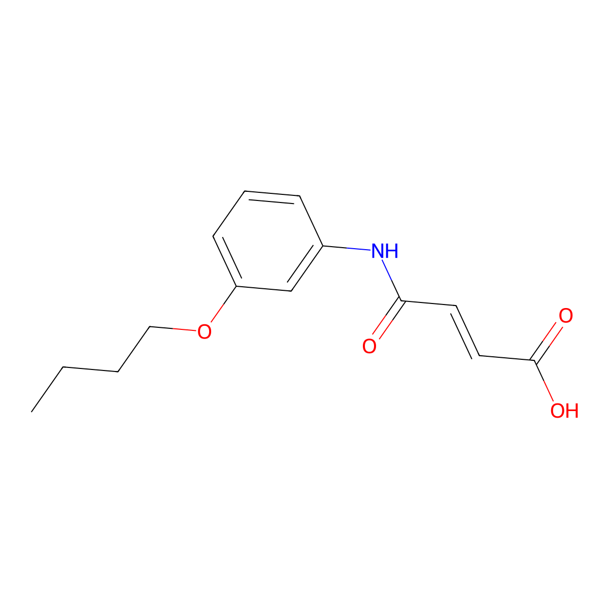 4-(3-Butoxyanilino)-4-oxobut-2-enoic acid molecular structure, CAS 294193-59-2