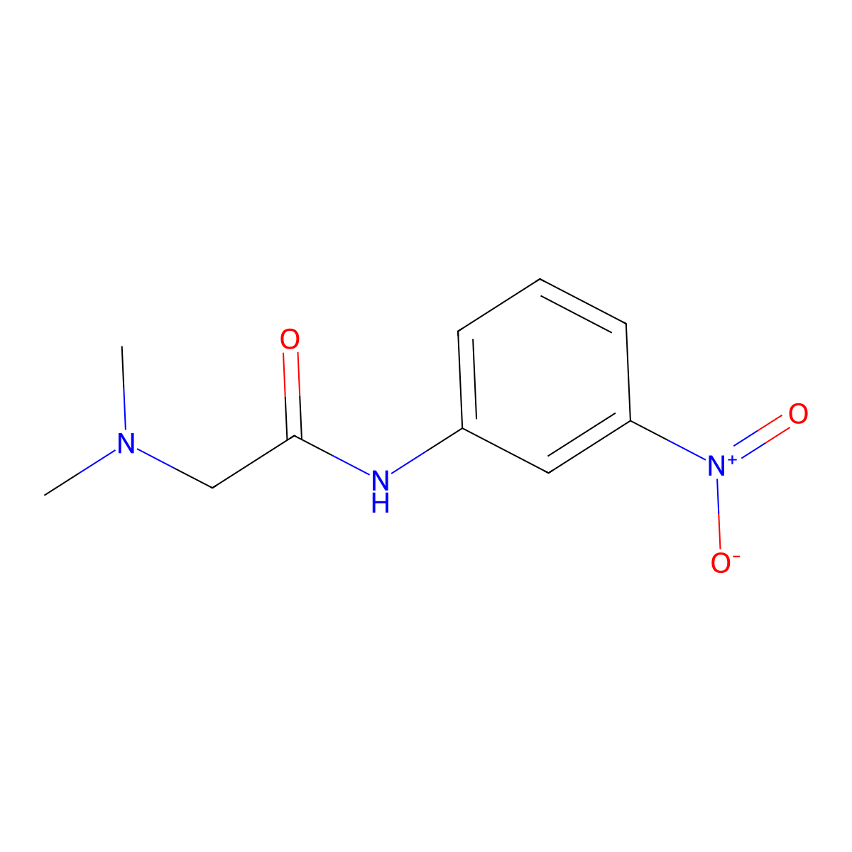 2-(Dimethylamino)-N-(3-nitrophenyl)acetamide molecular structure, CAS 294193-71-8