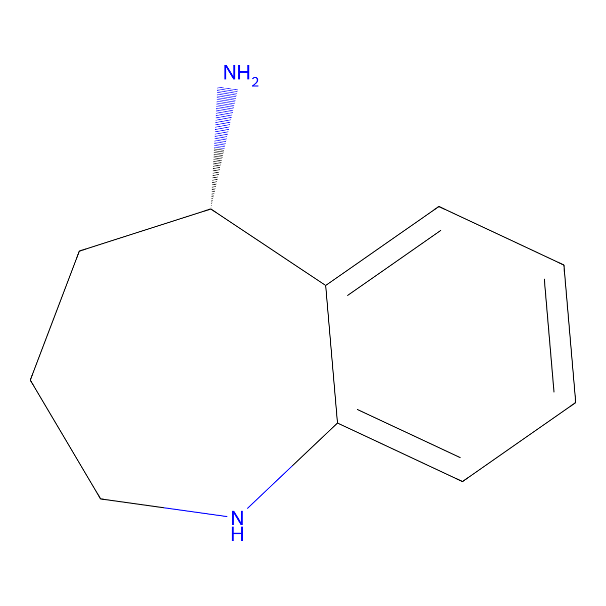 (S)-2,3,4,5-Tetrahydro-1H-benzo[B]azepin-5-amine molecular structure, CAS 294196-07-9
