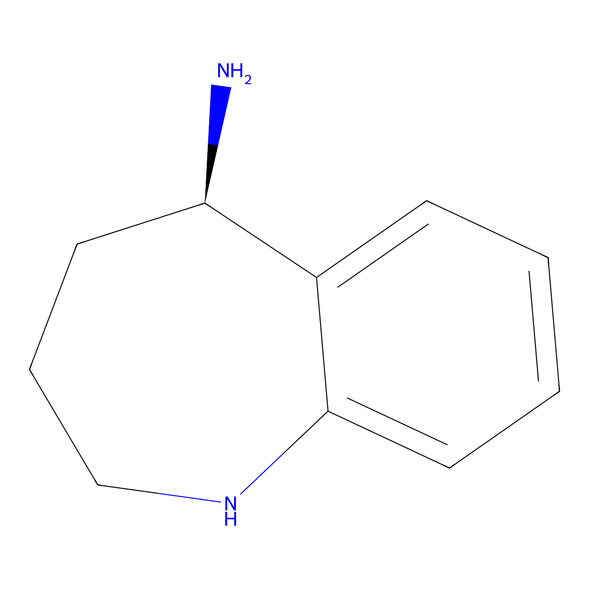 (R)-2,3,4,5-tetrahydro-1H-benzo[b]azepin-5-amine molecular structure, CAS 294196-60-4
