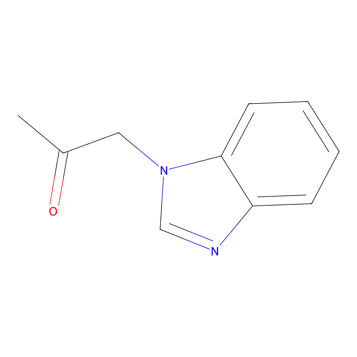 1-(1h-Benzimidazol-1-Yl)propan-2-One molecular structure, CAS 294199-10-3