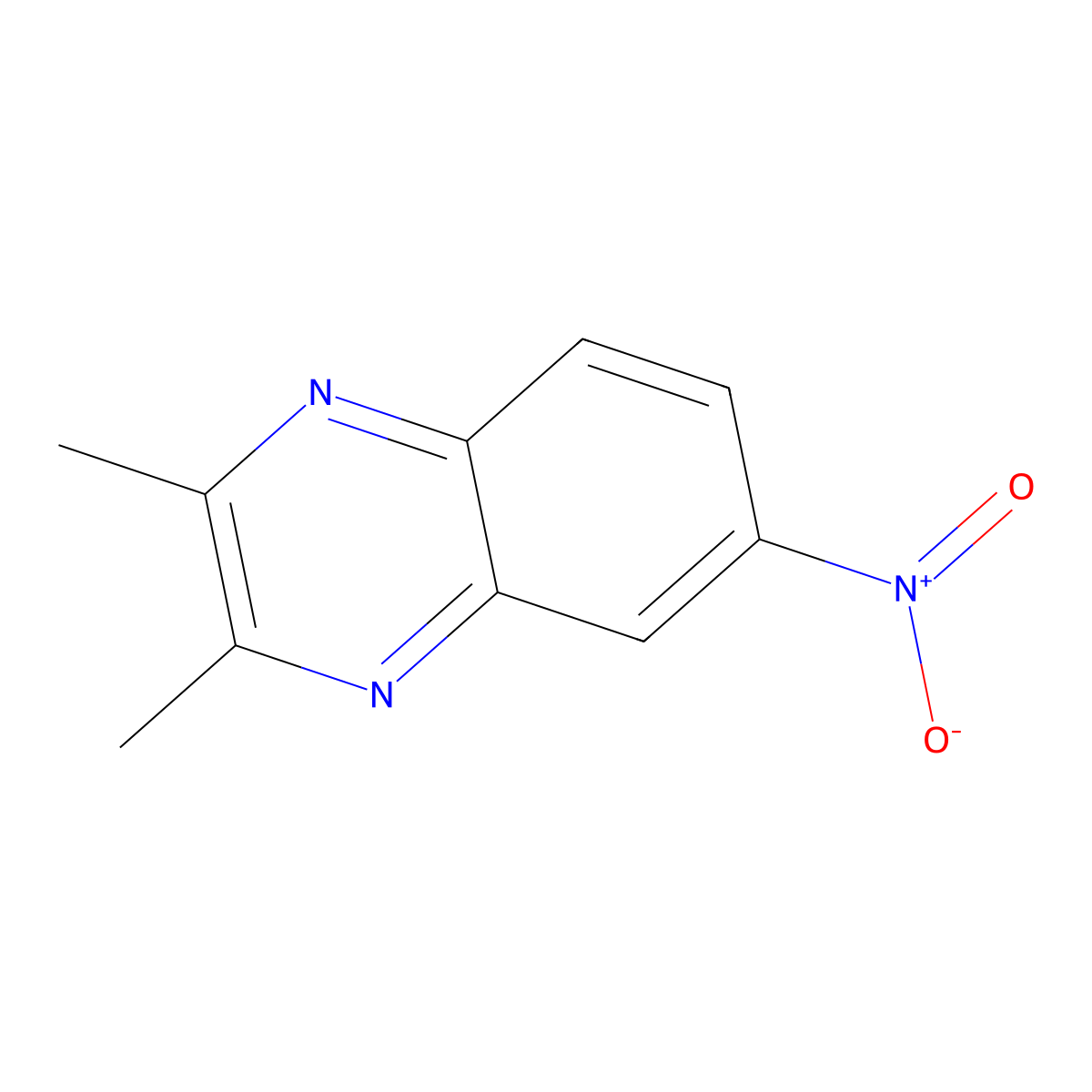 2,3-Dimethyl-6-nitroquinoxaline molecular structure, CAS 2942-03-2