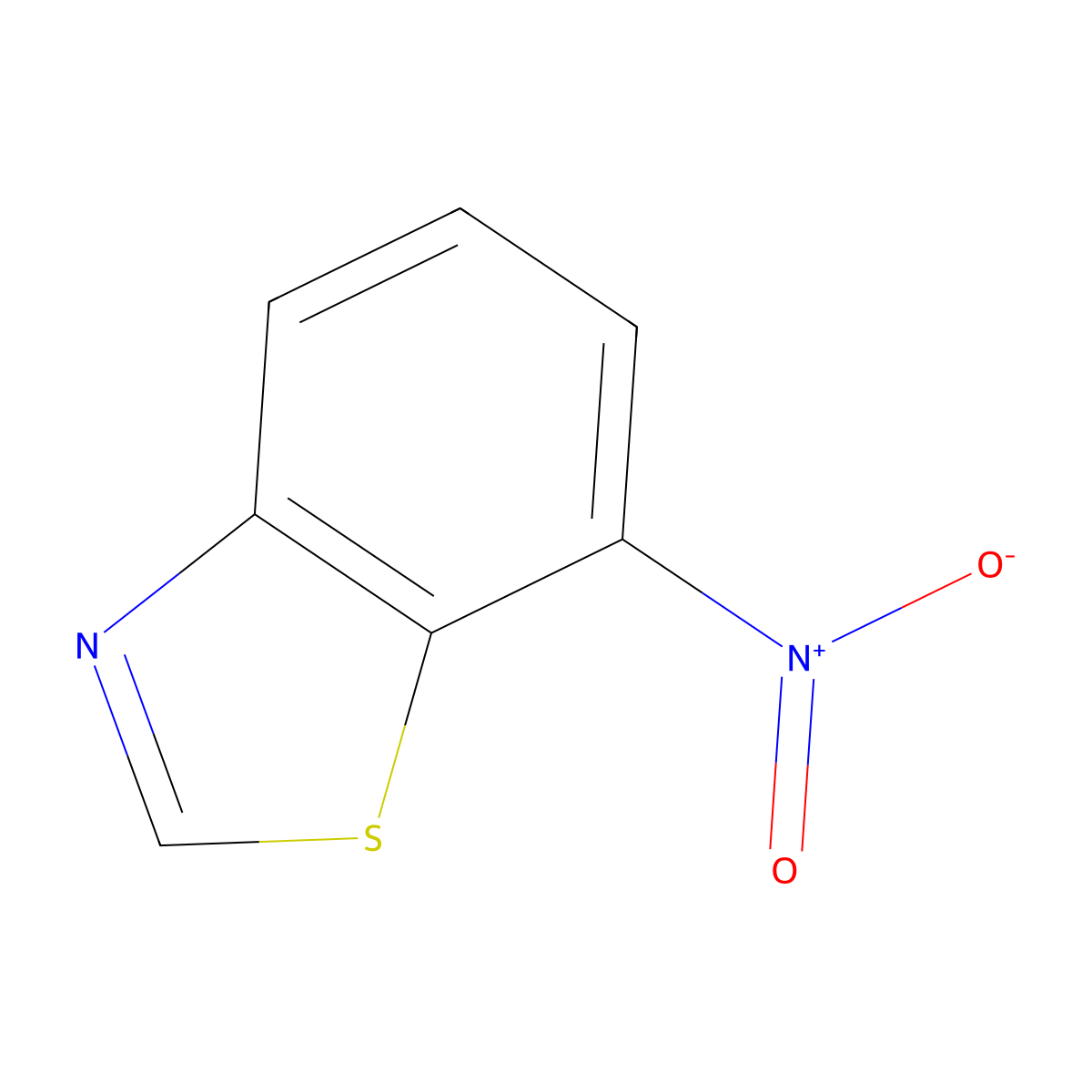7-Nitrobenzo[d]thiazole molecular structure, CAS 2942-05-4